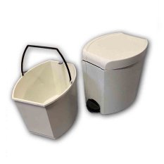 Odpadkový koš s pedálem PEDAL 7 L s vědrem - modrý - 15-1313