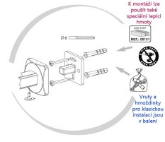 ICE – Držiak na toaletný papier – chrom – BISK 04856