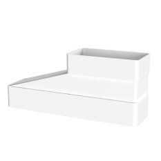 Spojka redukce větracího potrubí 110x55 a 204x60 mm asymetrická