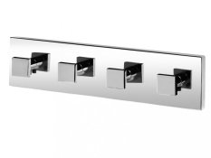 ARKTIC – Věšáček na ručníky lišta 4 háky – chrom – 01464