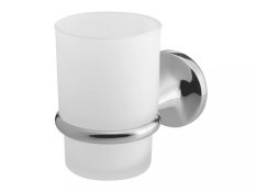 ONTARIO –  Kúpeľňový pohárik s držiakom – chrom – BISK 00226