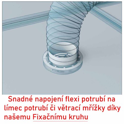 Flexibilné hliníkové potrubie FLEXTUBE d200 dĺžka 3000 mm
