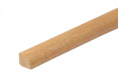Vyplňovací lišta plastová – čtvrtkruh 14x14 – 2500 mm – buk světlý