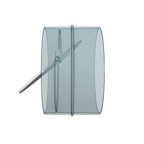 Spojka so spätnou klapkou d100 mm pre okrúhle vetracie potrubie