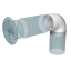Okrúhle ventilačné potrubie d125 mm dĺžka 500 mm