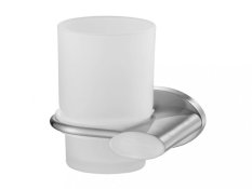 SIDE – Kúpeľňový pohárik s držiakom – nikl – BISK 03118