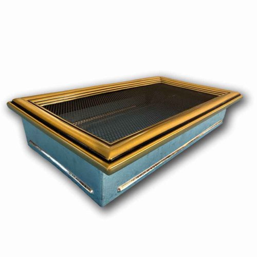 Krbová mriežka s golierom 170 x 300 mm - zlatá - bez žalúzie