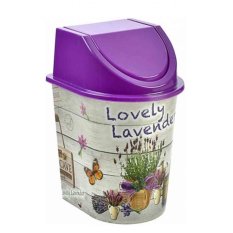Odpadkový koš MAKRO 15 L s otočným víkem - fialový