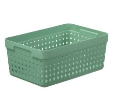 Plastový košík SEOUL 5024 – organizér 10 x 24 x 16 cm – zelená