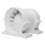 Ventilátor do potrubí PRO d100 mm s profi úchytkami s těsněním