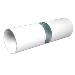 Okrúhle ventilačné potrubie d125 mm dĺžka 500 mm