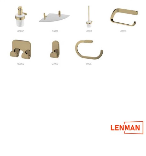 NATURE GOLD – Držiak na toaletný papier – zlatá – BISK 05912