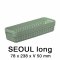 Plastový košík SEOUL 5022 – 8x24x5 cm – osm barev