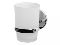 CHROMA – Sklenička koupelnová s úchytem – chrom – 01426