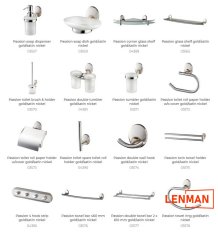 PASSION – Držiak na toaletný papier – zlatá/nikl saten – BISK 03572