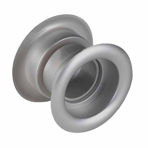 Okrúhly vetrací ventil do dverí a nábytku d50 mm - dvojdielny - šedá