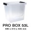 Úložný box PRO BOX 53 L s otvoreným čelom