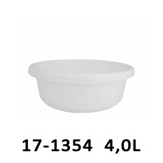 Mísa kulatá KLASIK 4,0 L – průměr 26 cm – bílá – 17-1354