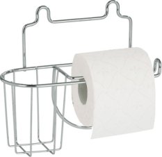Držák na WC papír - kovový pochromovaný - nástěnný
