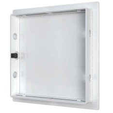 Plastová revizní dvířka 200 x 300 mm s tlačným zámkem - zacvakávací - bílá
