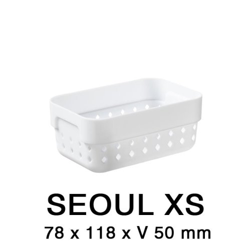 Plastový košík SEOUL 5021 – 12x8x5 cm– osem farieb