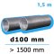 Flexibilní hliníkové potrubí d100 délka 1500 mm FLEXTUBE