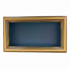 Krbová mřížka s límcem 170 x 300 mm - zlatá - bez žaluzie