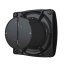 Ventilátor černý RIO BLACK d100 s kuličkovými ložisky a zpětnou klapkou