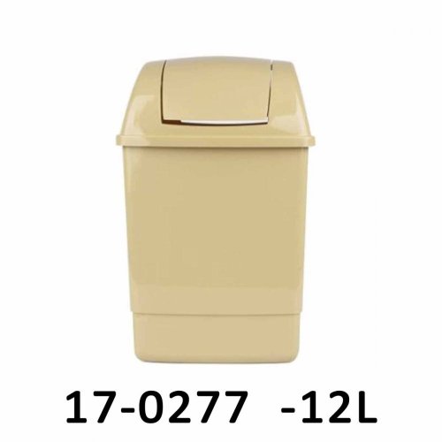 Odpadkový koš KLIP 12 L s otočným víkem - hnědý