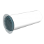 Okrúhle ventilačné potrubie d125 mm dĺžka 500 mm
