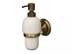 DECO – Dávkovač mýdla s úchytem 250 ml – ant. mosaz – 02213