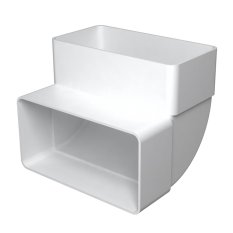 Koleno vertikální 90° pro ploché potrubí 110x55 mm