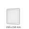 Plastová revizní dvířka 150 x 150 mm s montážním límcem