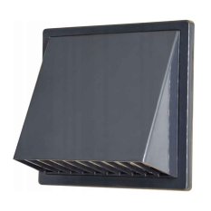 Větrací mřížka s krytem – zpětná klapka – límec d80-150 mm – černá grafit
