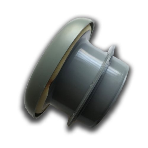 Anemostat talířový ventil přívodní s límcem d100 mm - šedý