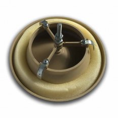 Anemostat tanierový ventil odvodný d100 mm - béžová
