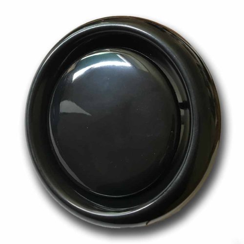 Anemostatový tanierový ventil d125 mm - čierny - s tesnením