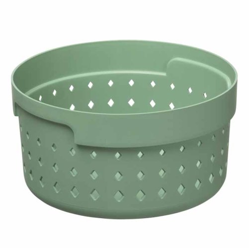 Plastový košík SEOUL kulatý 5122 – organizér 14x14x7 cm – černá