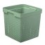 Plastový košík SEOUL 6026 – organizér 30x30x30 cm – zelená