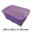 Úložný box HOME BOX 8L - priehľadný fialový - 15-2238