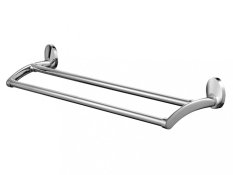 EMOTION – Vešiak na uterák dvojity tyčovy 2x610 mm – chrom – BISK 03107