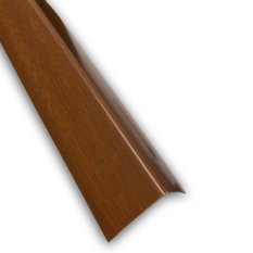 Rohová lišta plastová – L profil – 2750 mm – ořech řecký – různé rozměry