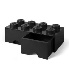 Úložný box XL s šuplíkem LEGO 4006 - organizér na stůl - černý