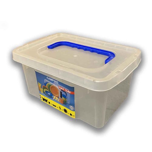 Úložný box HOME BOX 9 L priehľadný s vekom - 15-3825