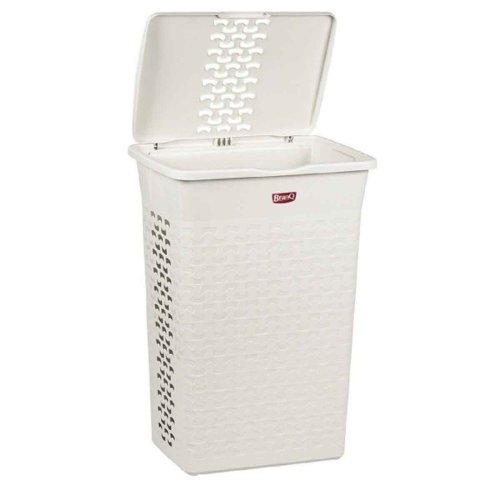 Kôš na bielizeň BASK 55L - biely - 04-1314