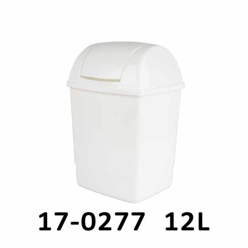 Odpadkový koš KLIP 12 L s otočným víkem - hnědý