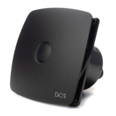 Ventilátor černý RIO BLACK d100 s kuličkovými ložisky a zpětnou klapkou