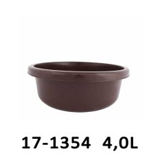 Mísa kulatá KLASIK 4,0 L – průměr 26 cm – hnědá – 17-1354