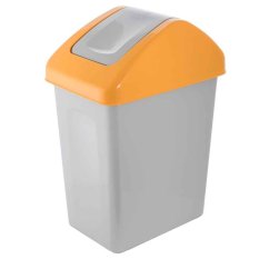 Odpadkový kôš FUN 25 L s otočným vekom - žltá