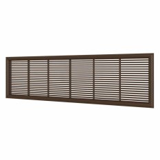Vetracia mriežka plochá 227 x 67 mm, hnedá